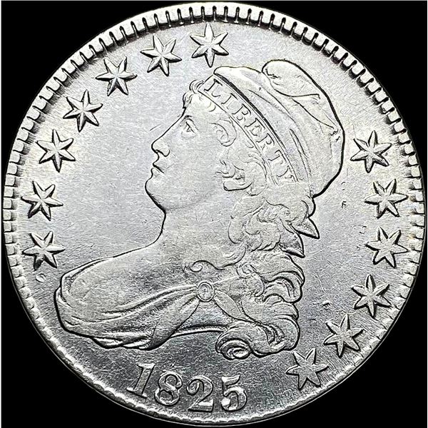 1825 Capped Bust Half Dollar CLOSELY UNCIRCULATED