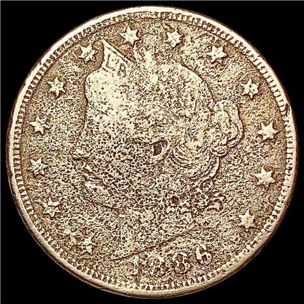 1886 Liberty Victory Nickel NICELY CIRCULATED