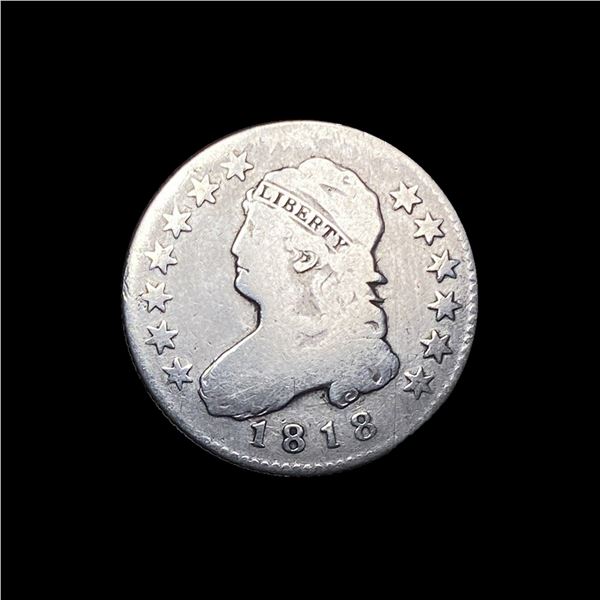 1818 Capped Bust Silver Quarter NICELY CIRCULATED