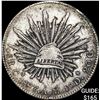 1893Cn AM Mexico Silver 8 Reales Cap and Rays NEARLY UNCIRCULATED