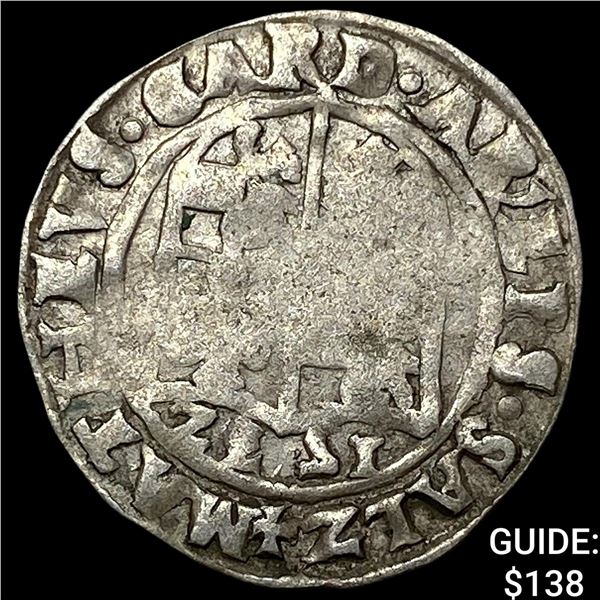 1300-1450 Salzburg Silver Groshen CLOSELY UNCIRCULATED