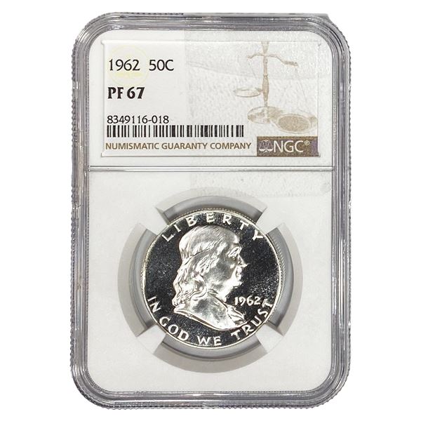 1962 Franklin Half Dollar NGC PF67