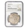 Image 1 : 1884-CC Morgan Silver Dollar NGC MS61