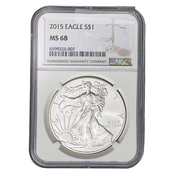 2015 Silver Eagle NGC MS68