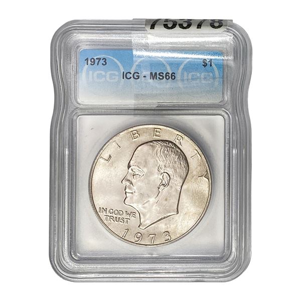 1973 Eisenhower Dollar ICG MS66