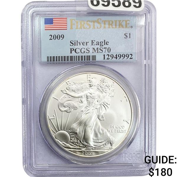 2009 Silver Eagle PCGS MS70