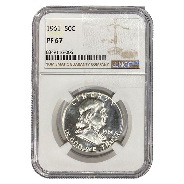1961 Franklin Half Dollar NGC PF67