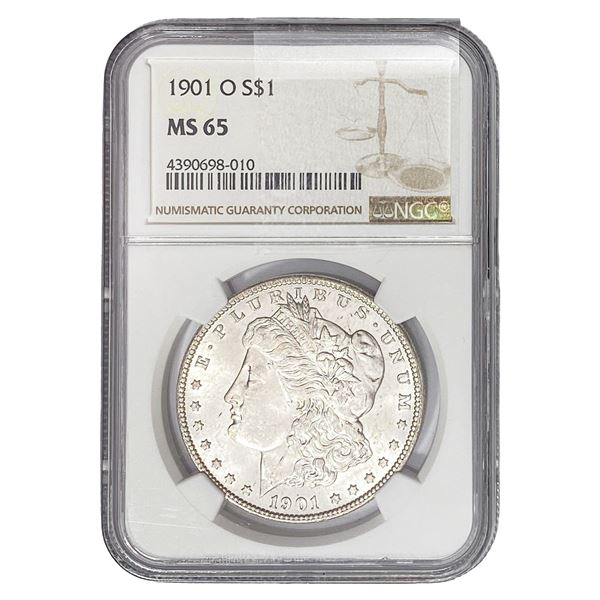 1901-O Morgan Silver Dollar NGC MS65