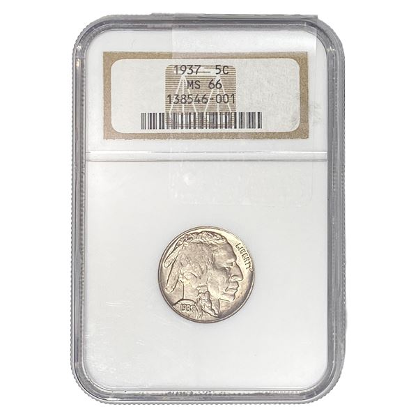 1937 Buffalo Nickel NGC MS66