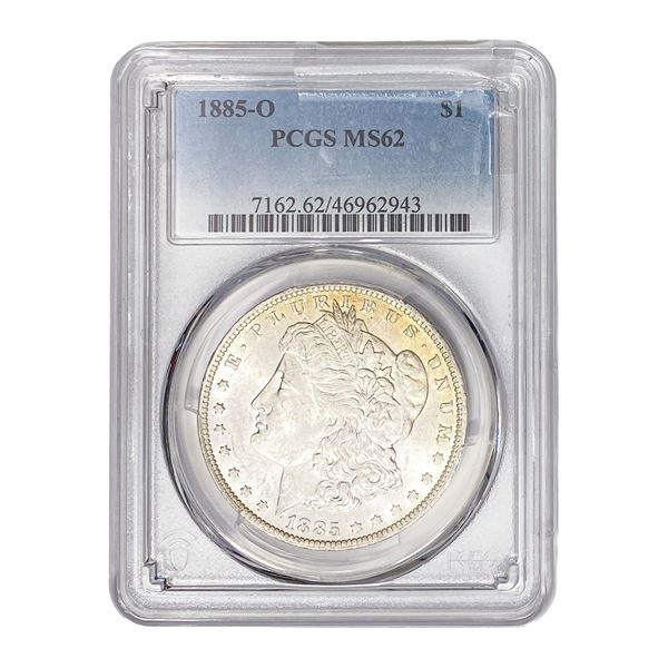1885-O Morgan Silver Dollar PCGS MS62