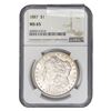 Image 1 : 1887 Morgan Silver Dollar NGC MS65