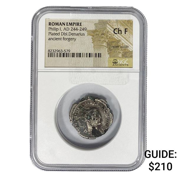 Roman Philip I, AD 244-249 Silver Dbl-Denarius