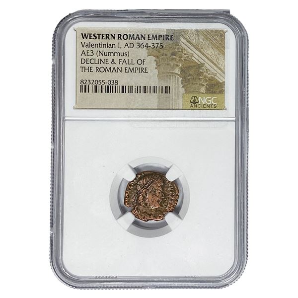 West Roman Valentinian I, AD 364-375 AE3 Nummus