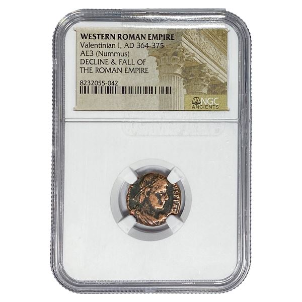West Roman Valentinian I, AD 364-375 AE3 Nummus