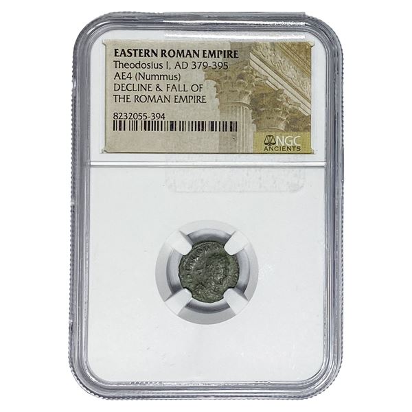 East Roman Theodosius I, AD 379-395 AE4 Nummus