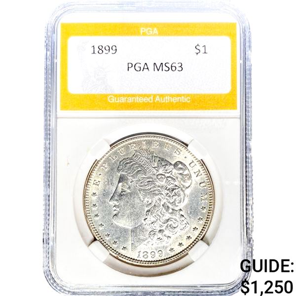 1899 Morgan Silver Dollar PGA MS63