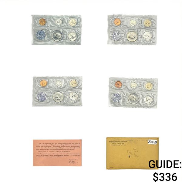 [20 Coins]1964 3 United States Proof Sets 1C-50C