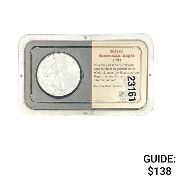 2003 Uncirculated American Silver Eagle LLC