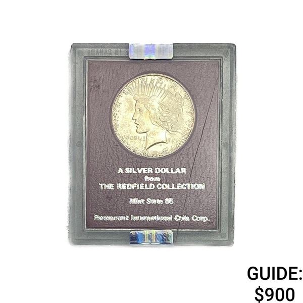 1926-S Redfield Collection Silver Peace Dollar NGC