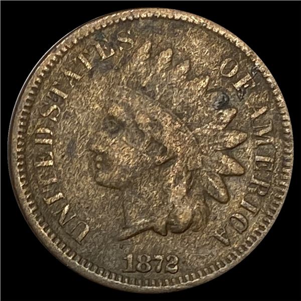 1872 Indian Head Cent LIGHTLY CIRCULATED