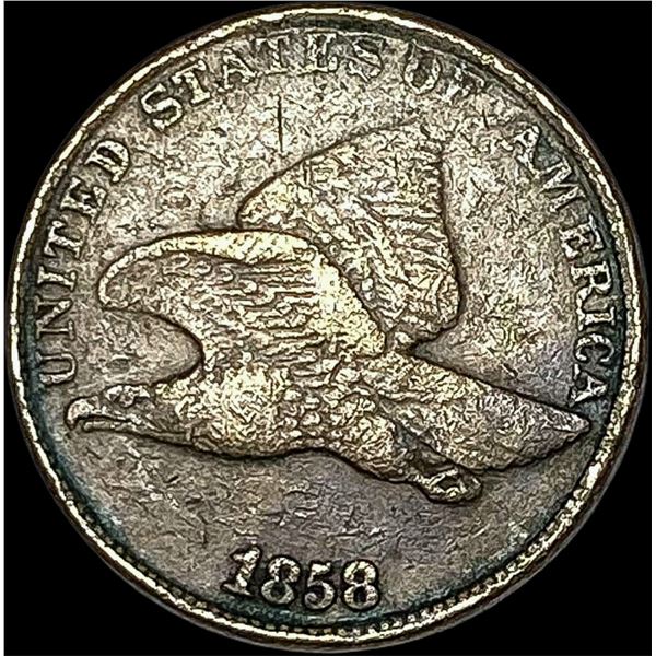 1858 Copper-Nickel Flying Eagle Cent LIGHTLY CIRCULATED