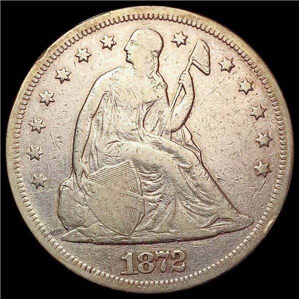1872 Seated Liberty Dollar LIGHTLY CIRCULATED