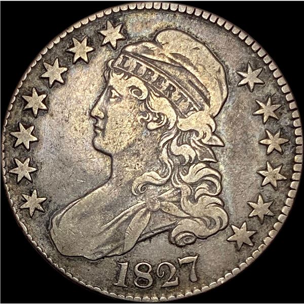 1827 Capped Bust Half Dollar LIGHTLY CIRCULATED