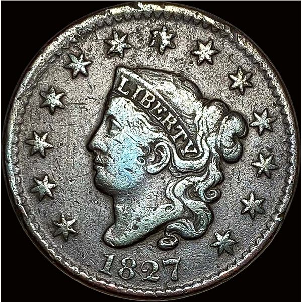 1827 Coronet Head Large Cent NICELY CIRCULATED