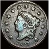 Image 1 : 1827 Coronet Head Large Cent NICELY CIRCULATED