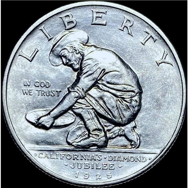 1925-S Silver California Jubilee Half Dollar CHOICE BU