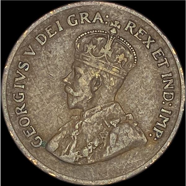1923 1C Canada Coin NEARLY UNCIRCULATED