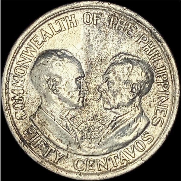 1936 50C Phillipines Coin HIGH GRADE
