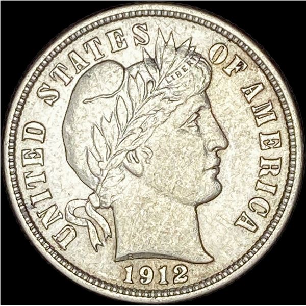 1912 Barber Dime CHOICE AU