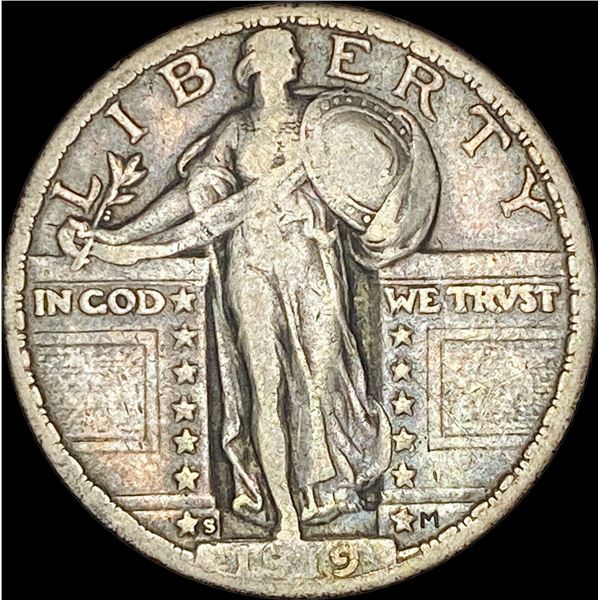 1929-S Silver Standing Liberty Quarter   LIGHTLY CIRCULATED