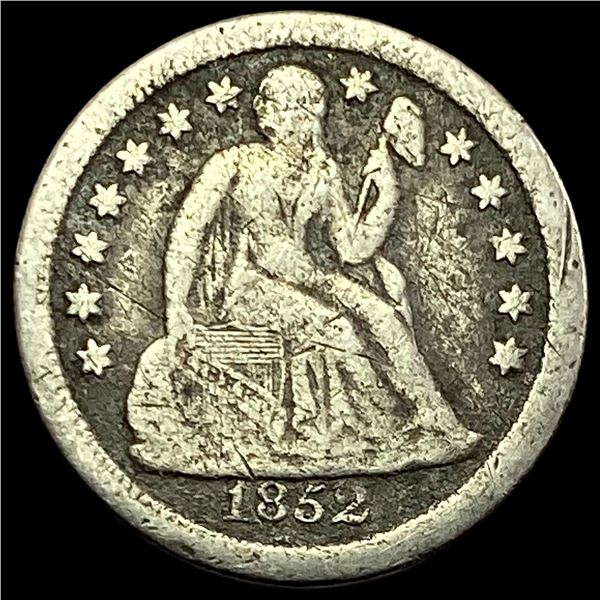 1852-O Silver Seated Liberty Dime NICELY  CIRCULATED