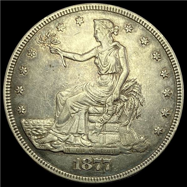 1877 Silver Trade Dollar CLOSELY UNCIRCULATED