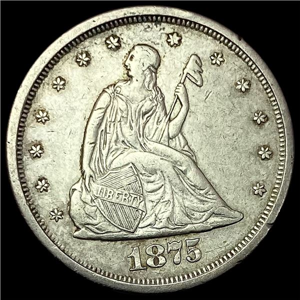 1875-S Silver Twenty Cents CLOSELY  UNCIRCULATED