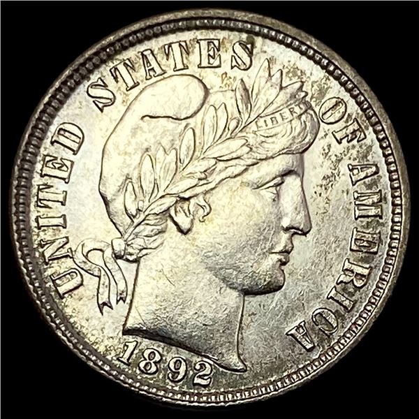 1892 Silver Barber Dime UNCIRCULATED