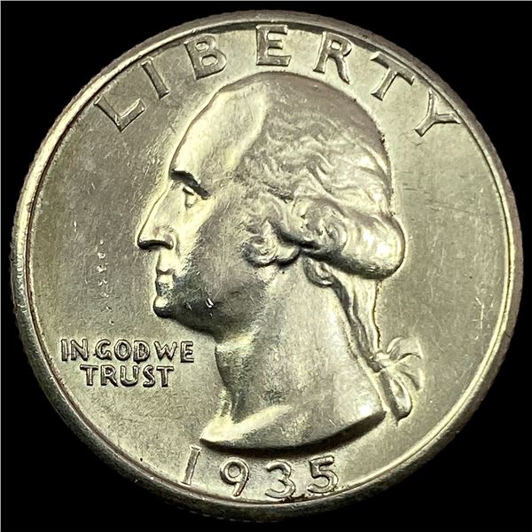 1935-S Silver Washington Quarter UNCIRCULATED