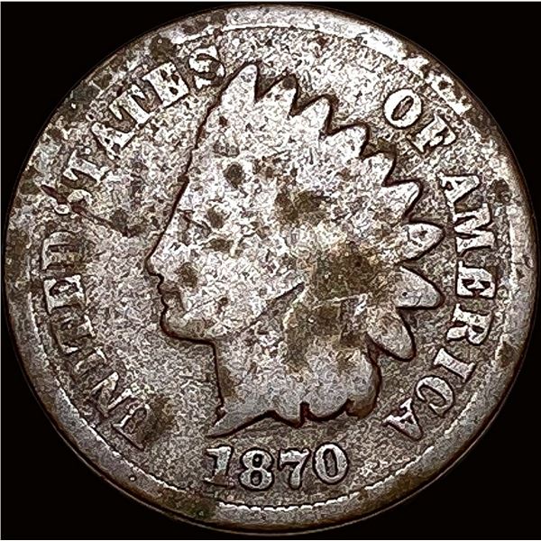 1870 Indian Head Cent NICELY CIRCULATED