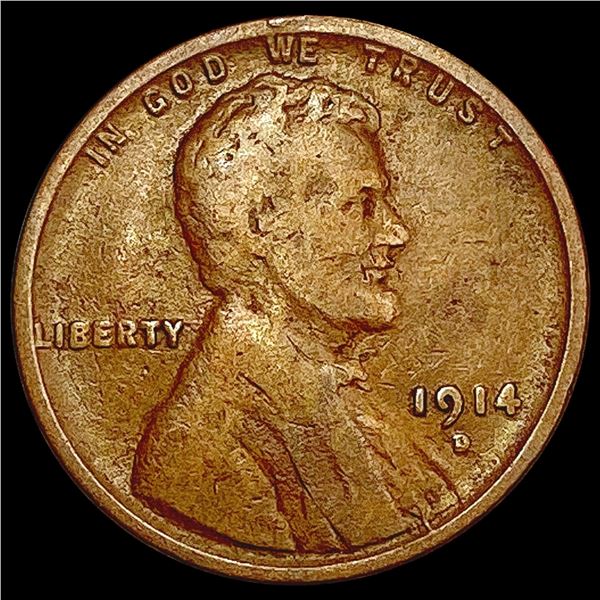 1914-D Walking Liberty Cent LIGHTLY CIRCULATED