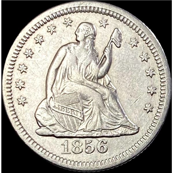 1856-O Seated Liberty Quarter NEARLY  UNCIRCULATED