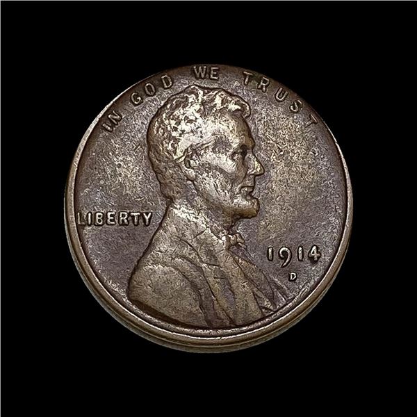 1914-D Lincoln Wheat Cent LIGHTLY CIRCULATED