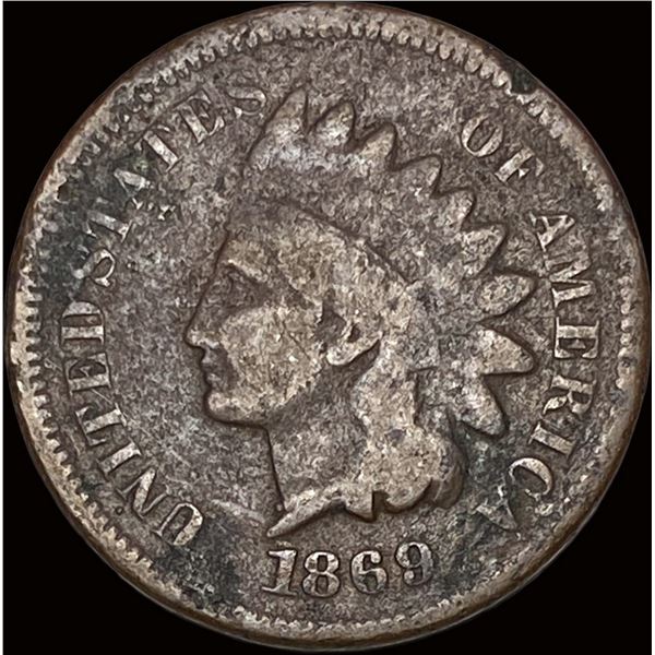 1869 Indian Head Cent NICELY CIRCULATED