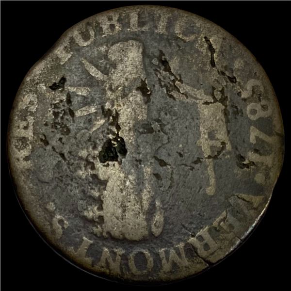 1817 Argentina Copper 10 Decimos NICELY  CIRCULATED