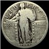 Image 1 : 1925-S Silver Standing Liberty Quarter NICELY  CIRCULATED