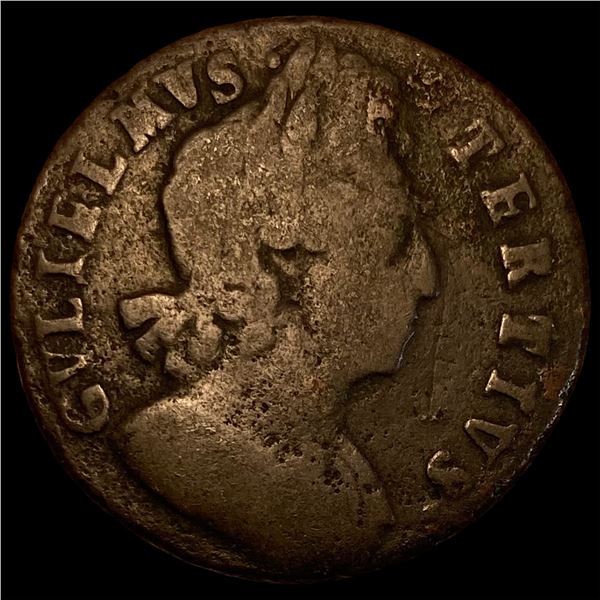 1700 Great Britain Copper Halfpenny NICELY  CIRCULATED