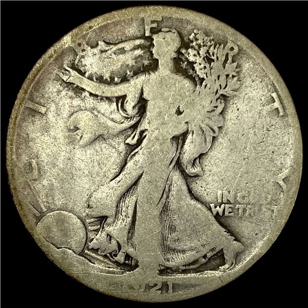 1921-S Silver Walking Liberty Half Dollar  NICELY CIRCULATED