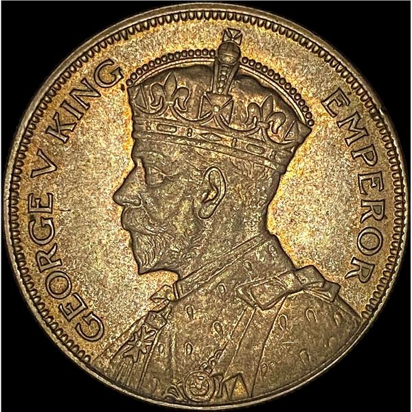 1933 New Zealand Half Crown CLOSELY  UNCIRCULATED