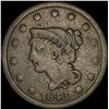 1843 Braided Hair Large Cent NICELY  CIRCULATED